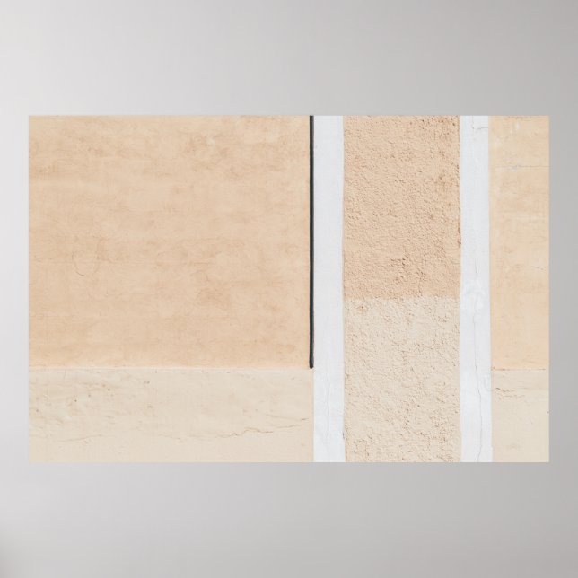 Poster White wooden framed glass window (Frente)