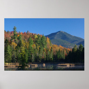 Pôster Whiteface Mountain over Little Cherrypatch Pond