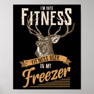 Poster Whitetail Buck Funny Deer Hunting Season