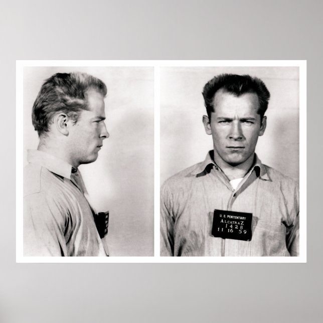 PÔSTER WHITEY BULGER ALCATRAZ MUGSHOT 1959 (Frente)