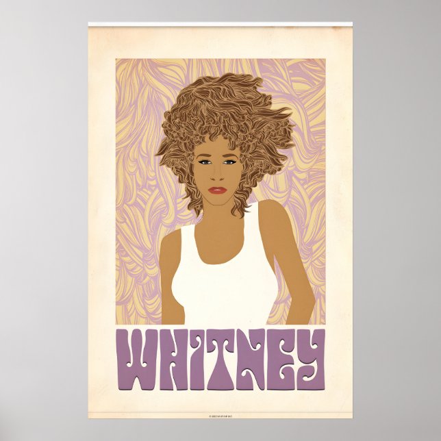 Poster Whitney Houston, eu quero dançar com alguém Impres (Frente)