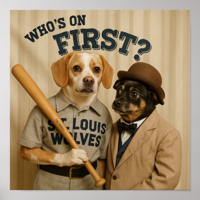 Poster "Who's On First?" (Frente)