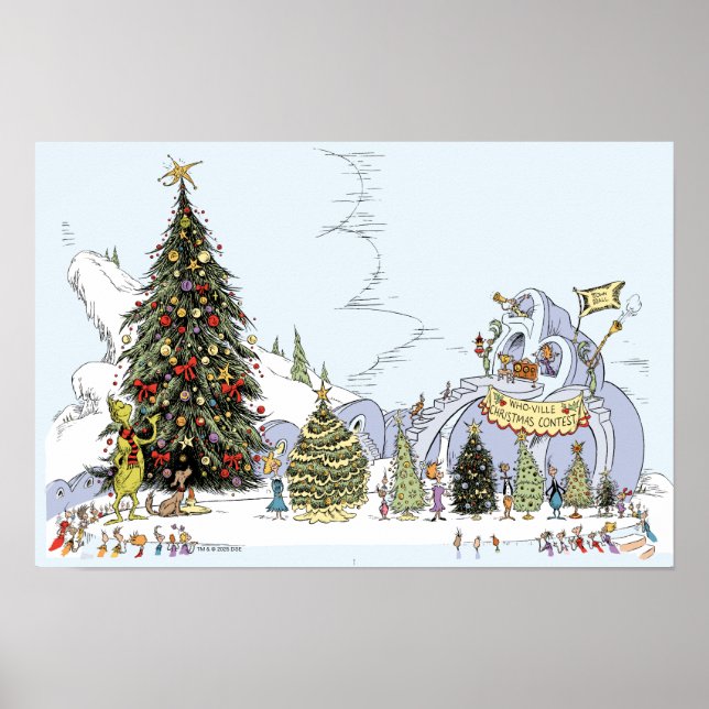 Poster Whoville Christmas Tree Contest (Frente)