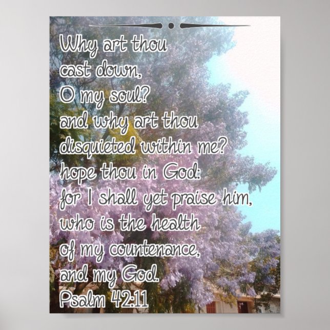 Poster Why Art Thou Cast Down (Frente)