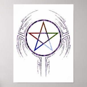 Pôster Wicca tribal