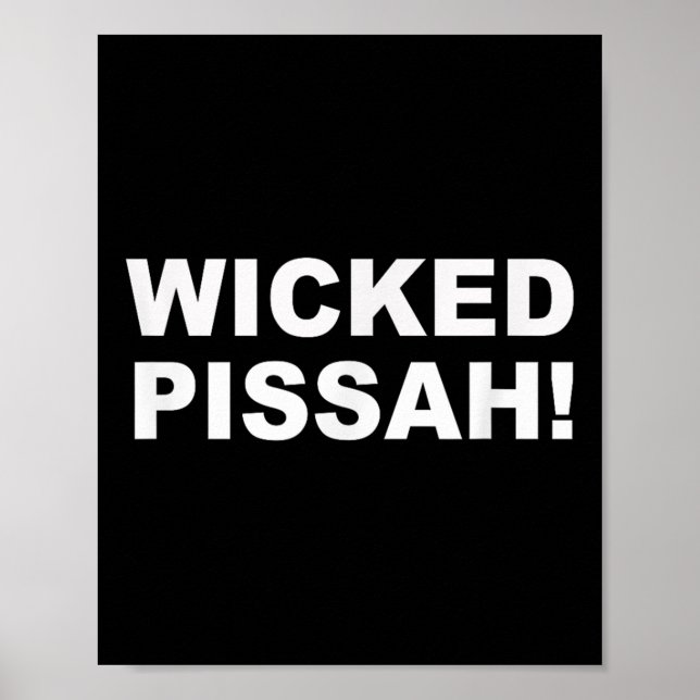 Poster Wicked Ah! Funny Awesome Er New England  (Frente)