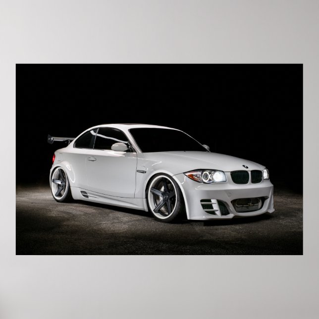 Poster Widebody embutido personalizado série BMW 1 (Frente)