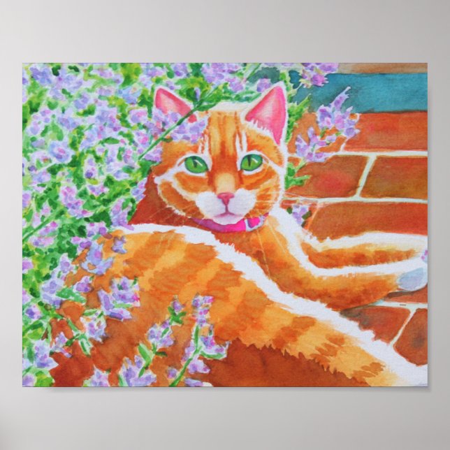 Pôster Widget no caminho do jardim (Frente)