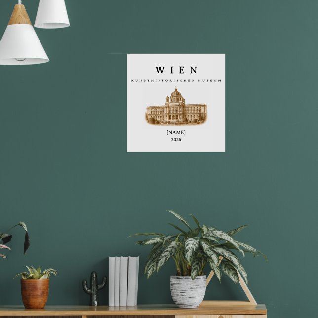 Poster Wien Kunsthistorisches Museum | Name & Jahr (Sala de Estar 1)