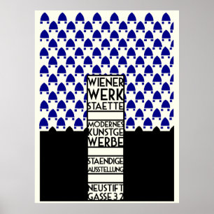 Poster Wiener Werkstaette retro vintage expo