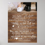 Poster Wife Art To My Wife Falling In Love<br><div class="desc">Wife Art To My Wife Falling In Love</div>