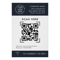 Wifi de Verificação de Código QR | Logotipo comerc