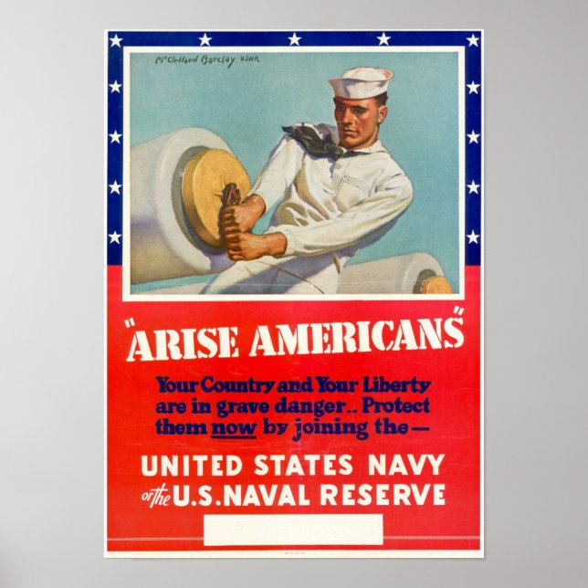 Poster WII Arise Americanos (Frente)