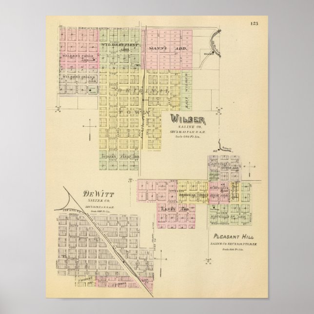 Poster Wilber, Nebraska (Frente)