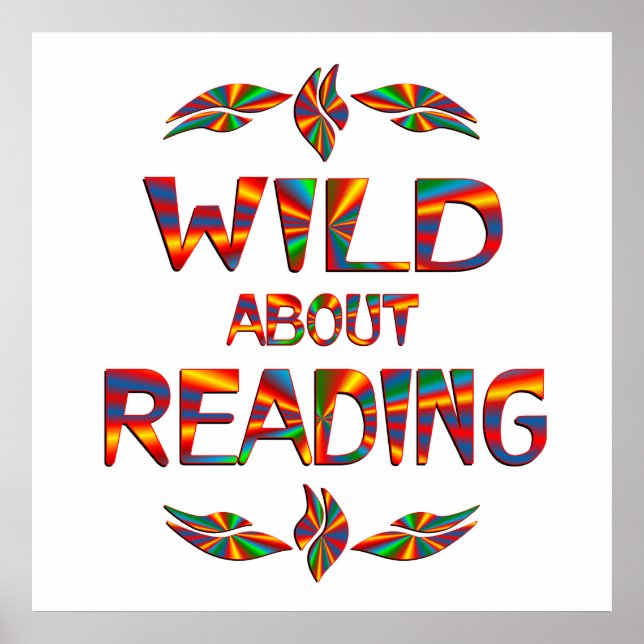 Pôster Wild About Reading (Frente)