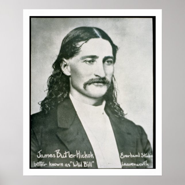 Pôster 'Wild Bill' Hickok (foto b/w) (Frente)
