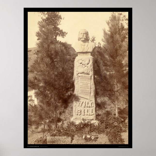 Pôster Wild Bill Hickok Monument SD 1891 (Frente)