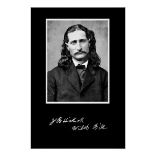 Pôster 'Wild Bill' James Butler Hickok em seu primeiro lu