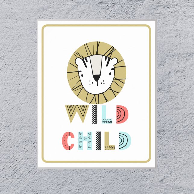 Poster Wild Child Scandia Lion (Criador carregado)