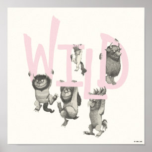 Poster WILD Coisas Selvagens e Max - Rosa