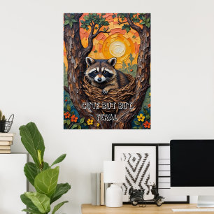 Poster Wild e Wonice: Raccoon no Ninho