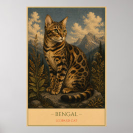 Poster Wild Elegance: Bengal Cat