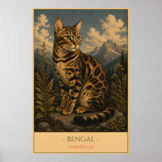 Poster Wild Elegance: Bengal Cat