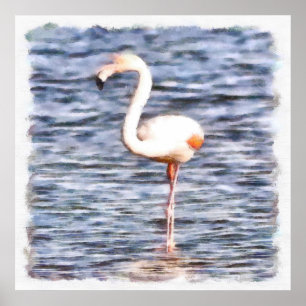 Poster Wild Flamingo