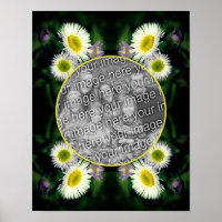 Wild Fleabane Daisy Frame Crie sua própria foto