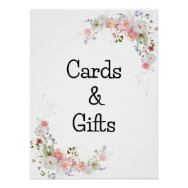 Pôster Wild Floral Buquê Babyshower