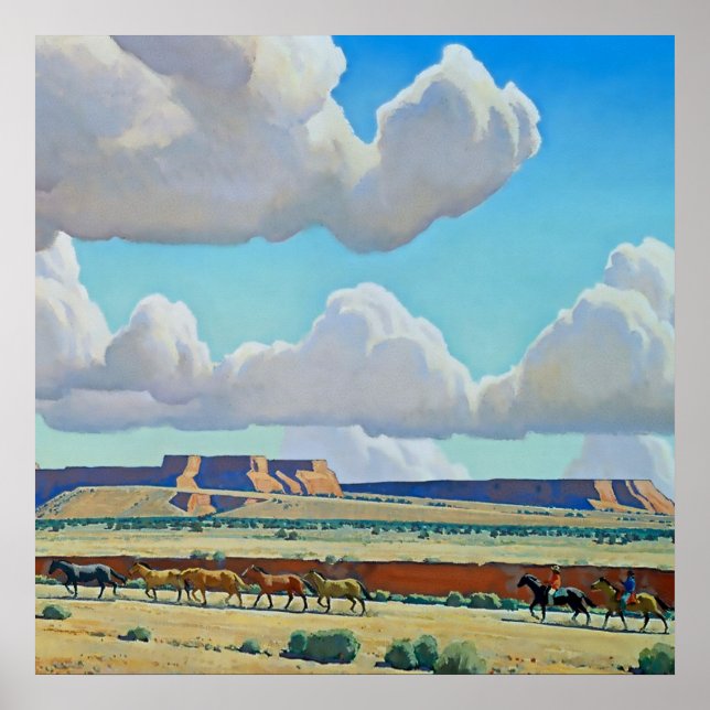 Poster "Wild Land of Navajo", por Maynard Dixon (Frente)
