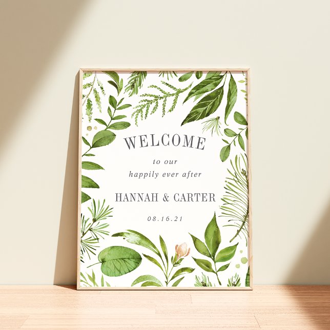 Poster Wild Meadow Wedding Welcome (Criador carregado)