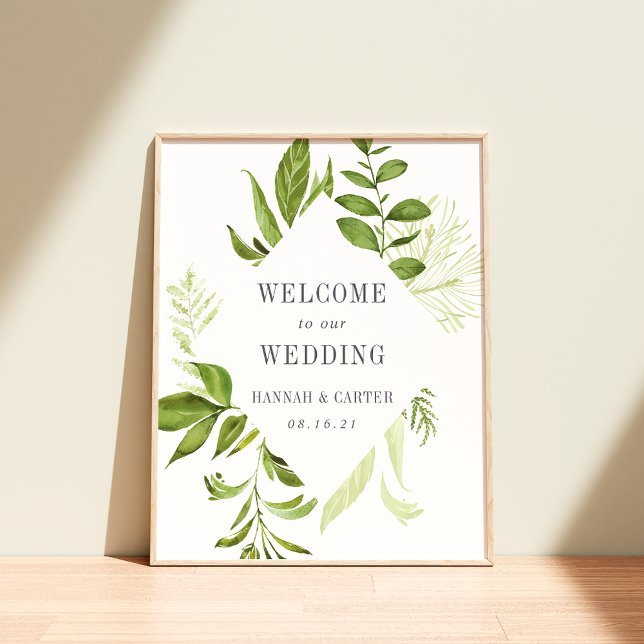 Poster Wild Meadow Wedding Welcome (Criador carregado)
