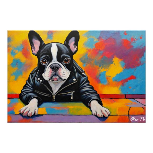 PÔSTER WILD ONE FRANCH BULLDOG 3 (Frente)