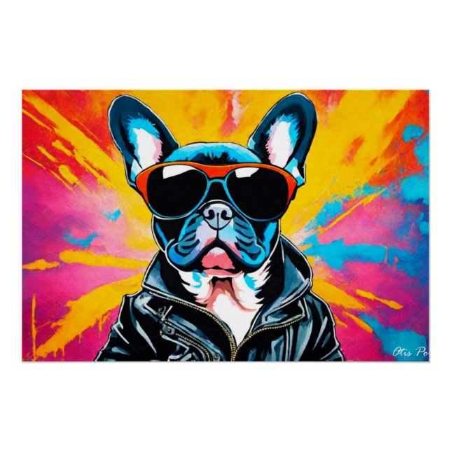 PÔSTER WILD ONE FRANCH BULLDOG 5 (Frente)