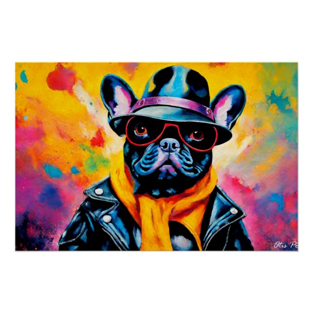 PÔSTER WILD ONE FRANCH BULLDOG 6 (Frente)