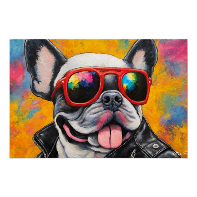 PÔSTER WILD ONE FRANCH BULLDOG 7 (Frente)