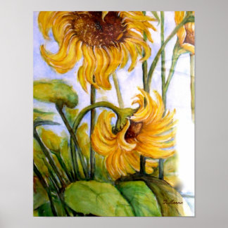 Poster Wild Sunflowers