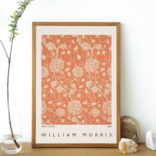Poster Wild Tulips Padrão Floral William Morris (Criador carregado)