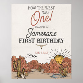 Poster Wild West Rodeo, primeiro sinal de boas-vindas à f
