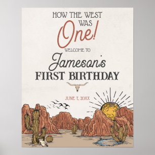 Poster Wild West Rodeo, primeiro sinal de boas-vindas à f