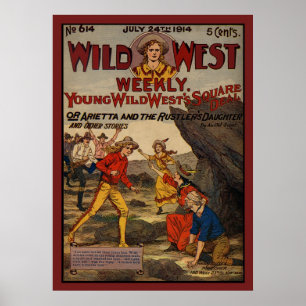 Poster Wild West Rustlers Cowboys