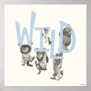 Poster WILD   Wild Things e Max - Azul