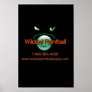 Poster Wildcat Paintball