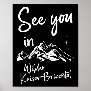Poster Wilder Kaiser-brixental Tyrol Austria Vacation Ski