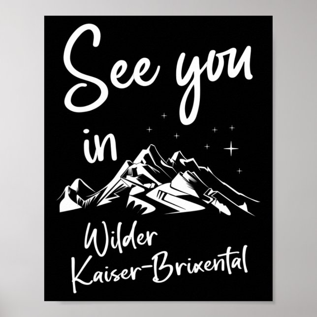 Poster Wilder Kaiser-brixental Tyrol Austria Vacation Ski (Frente)