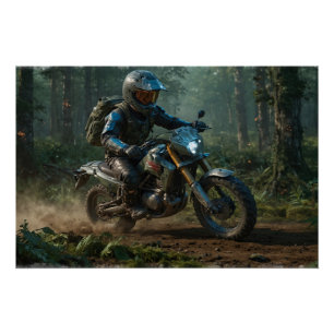 Pôster Wilderness Motocross - Dirtbike Racer