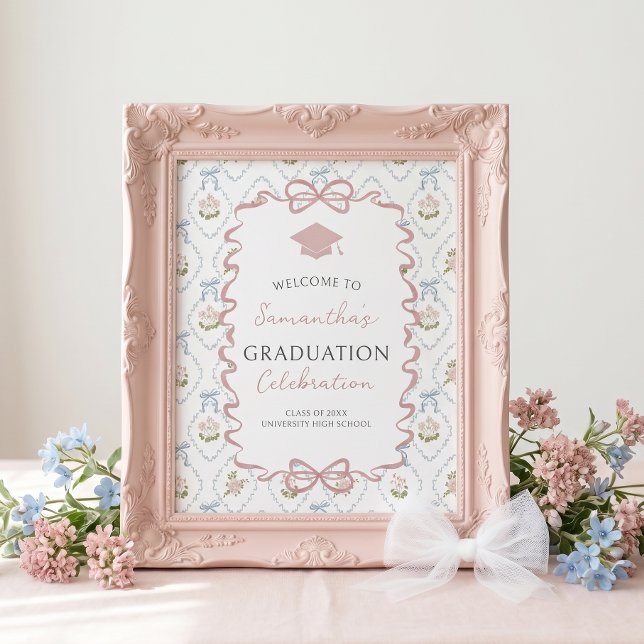 Poster Wildflower Graduation Welcome Sign (Criador carregado)