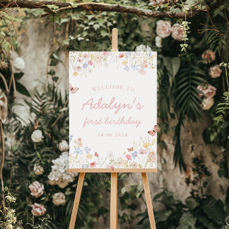 Poster Wildflower não é um maravilhoso sinal de aniversár