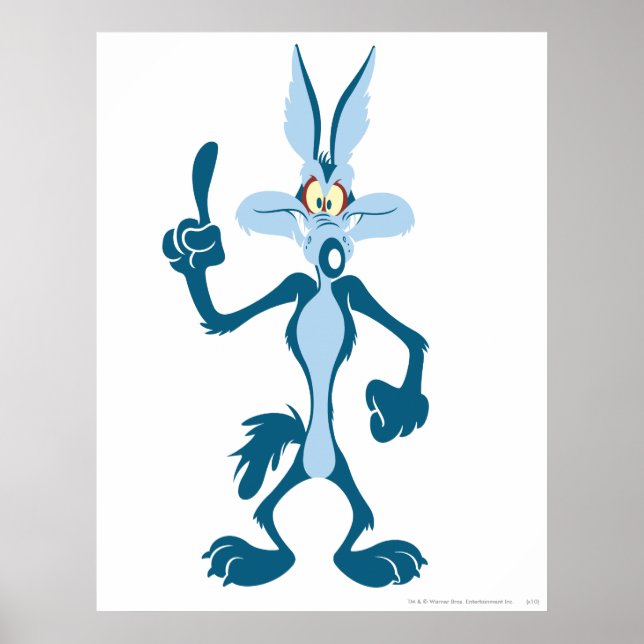 Pôster Wile E. Coyote Blue Aha! (Frente)